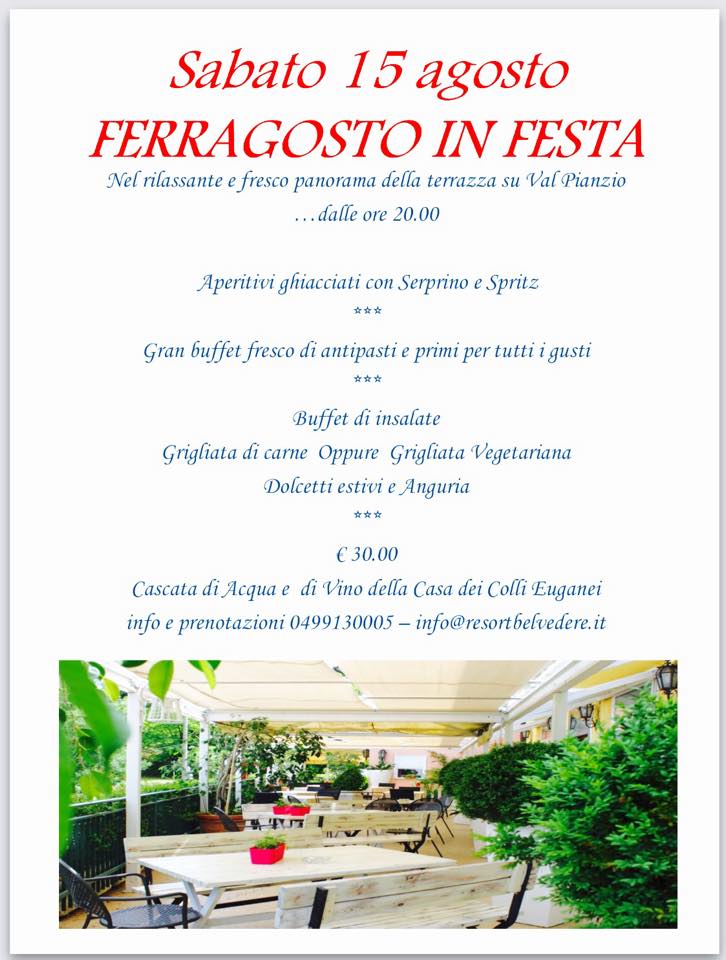 Menù di Ferragosto al Convivium